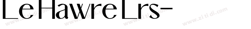 Le Hawre Lrs字体转换